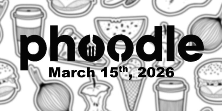 Daily Phoodle - 15th March 2026