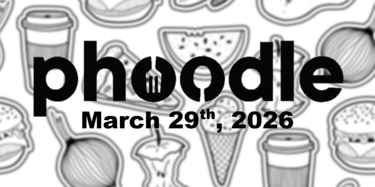 Daily Phoodle - 29th March 2026