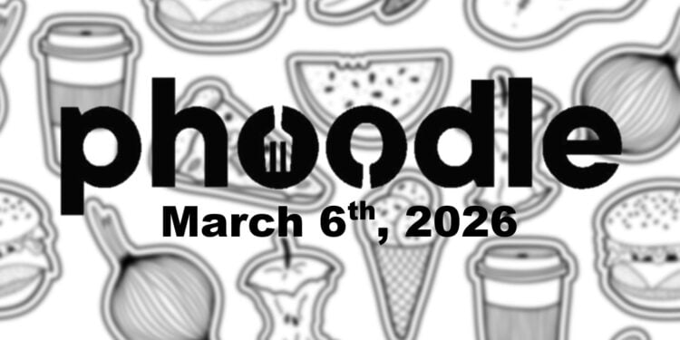 Daily Phoodle - 6th March 2026