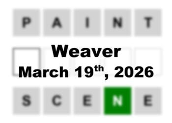 ‘Wordle’ Answer Today 1734 March 19th 2026 – Hints and Solution (3/19/26)