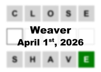 ‘Wordle’ Answer Today 1747 April 1st 2026 – Hints and Solution (4/1/26)