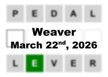 ‘Wordle’ Answer Today 1737 March 22nd 2026 – Hints and Solution (3/22/26)