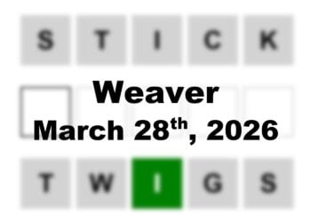 ‘Wordle’ Answer Today 1743 March 28th 2026 – Hints and Solution (3/28/26)