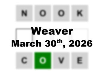 ‘Weaver’ Answer Today Nook to Cove: March 30th 2026 Hints and Solution