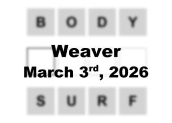 ‘Wordle’ Answer Today 1718 March 3rd 2026 – Hints and Solution (3/3/26)