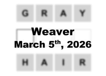 ‘Wordle’ Answer Today 1720 March 5th 2026 – Hints and Solution (3/5/26)