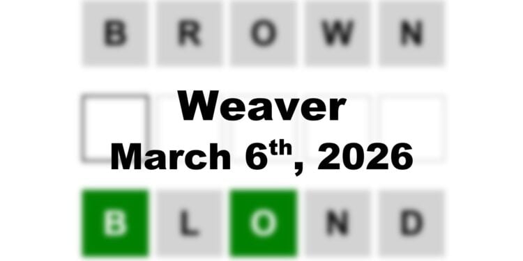 Weaver Answer - 6th March 2026