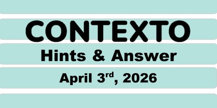 Daily Contexto 1293 - April 3rd 2026
