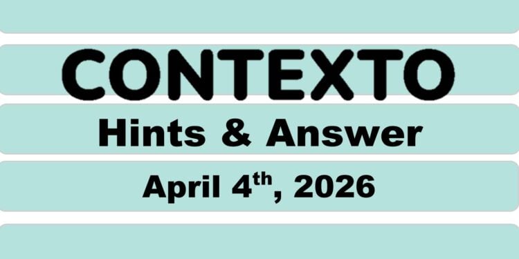 Daily Contexto 1294 - April 4th 2026