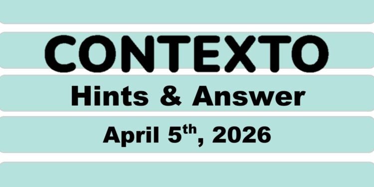 Daily Contexto 1295 - April 5th 2026