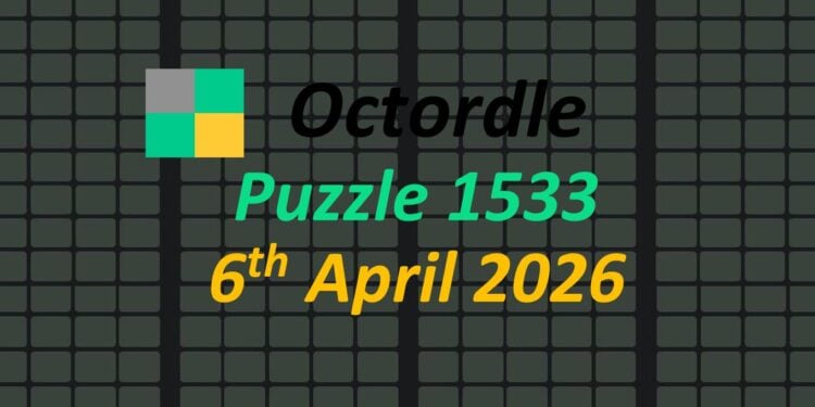 Daily Octordle 6th April 2026 Answers Today 1533