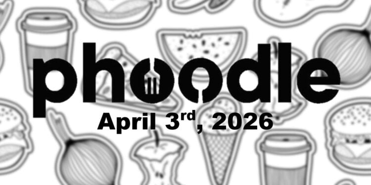 Daily Phoodle - 3rd April 2026