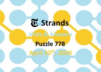 ‘Wordle’ Answer Today 1766 April 20th 2026 – Hints and Solution (4/20/26)