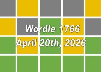 ‘Wordle’ Answer Today 1766 April 20th 2026 – Hints and Solution (4/20/26)