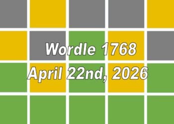 ‘Wordle’ Answer Today 1768 April 22nd 2026 – Hints and Solution (4/22/26)