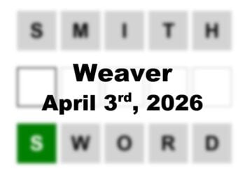 ‘Wordle’ Answer Today 1749 April 3rd 2026 – Hints and Solution (4/3/26)