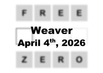 ‘Wordle’ Answer Today 1750 April 4th 2026 – Hints and Solution (4/4/26)