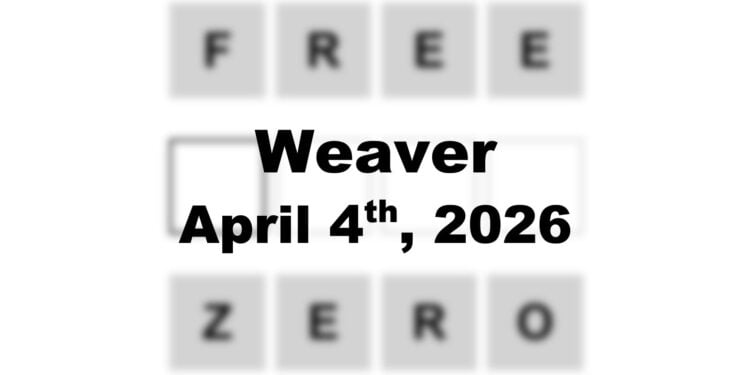 Weaver Answer - 4th April 2026