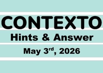 ‘Wordle’ Answer Today 1779 May 3rd 2026 – Hints and Solution (5/3/26)