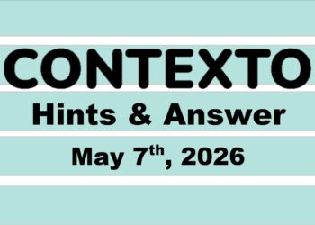 ‘Wordle’ Answer Today 1783 May 7th 2026 – Hints and Solution (5/7/26)