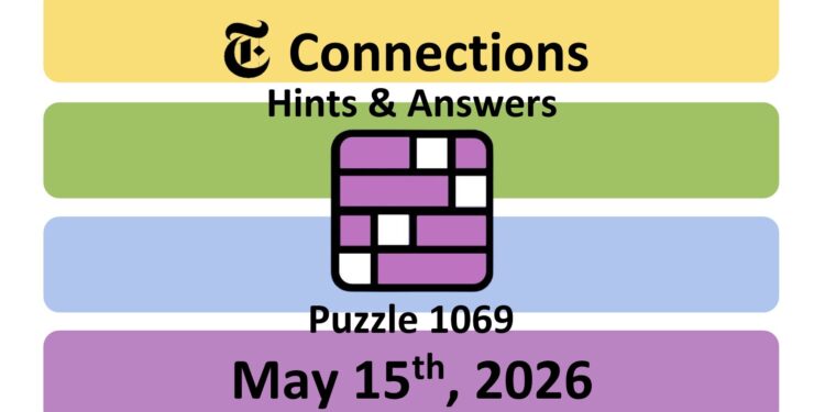 Daily NYT Connections 1069 Answers - 15th May 2026