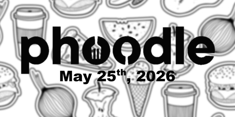 Daily Phoodle - 25th May 2026