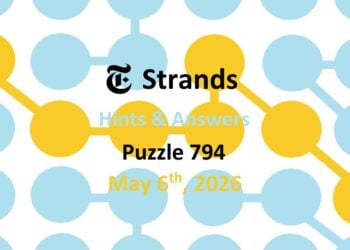 ‘Wordle’ Answer Today 1782 May 6th 2026 – Hints and Solution (5/6/26)