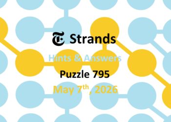‘Wordle’ Answer Today 1783 May 7th 2026 – Hints and Solution (5/7/26)