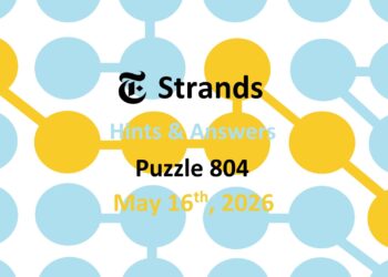 ‘Wordle’ Answer Today 1792 May 16th 2026 – Hints and Solution (5/16/26)