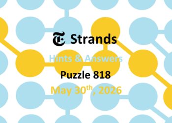 ‘Wordle’ Answer Today 1806 May 30th 2026 – Hints and Solution (5/30/26)