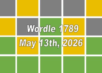 ‘Wordle’ Answer Today 1789 May 13th 2026 – Hints and Solution (5/13/26)