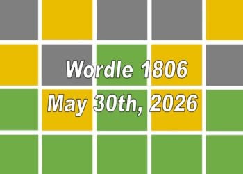 ‘Wordle’ Answer Today 1806 May 30th 2026 – Hints and Solution (5/30/26)