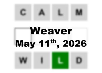 ‘Weaver’ Answer Today Calm to Wild: May 11th 2026 Hints and Solution