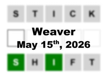 ‘Wordle’ Answer Today 1791 May 15th 2026 – Hints and Solution (5/15/26)