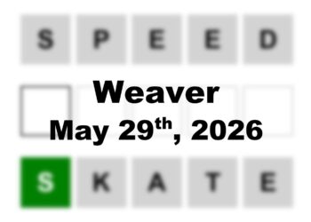 ‘Wordle’ Answer Today 1805 May 29th 2026 – Hints and Solution (5/29/26)