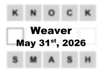 ‘Wordle’ Answer Today 1807 May 31st 2026 – Hints and Solution (5/31/26)