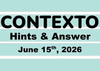 ‘Wordle’ Answer Today 1822 June 15th 2026 – Hints and Solution (6/15/26)