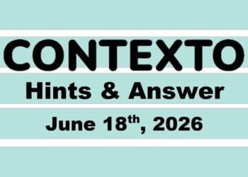 ‘Wordle’ Answer Today 1825 June 18th 2026 – Hints and Solution (6/18/26)