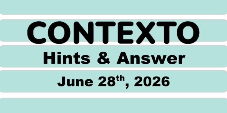 Daily Contexto 1379 - June 28th 2026