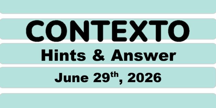 Daily Contexto 1380 - June 29th 2026