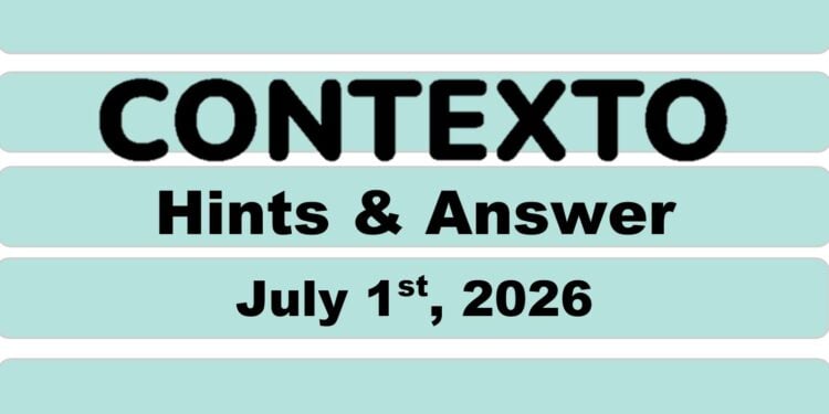 Daily Contexto 1382 - July 1st 2026