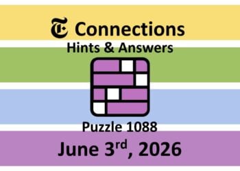 ‘Wordle’ Answer Today 1810 June 3rd 2026 – Hints and Solution (6/3/26)
