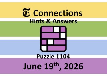 ‘Wordle’ Answer Today 1826 June 19th 2026 – Hints and Solution (6/19/26)