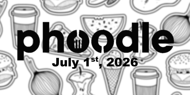 Daily Phoodle - 1st July 2026