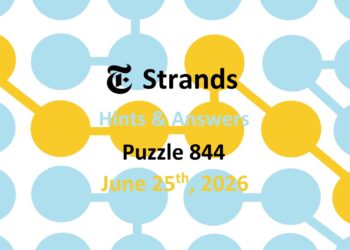 ‘Wordle’ Answer Today 1832 June 25th 2026 – Hints and Solution (6/25/26)