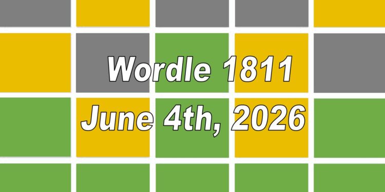 Daily Wordle 1811 - 4th June 2026