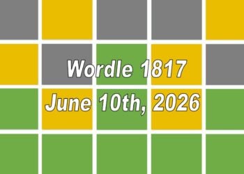 ‘Wordle’ Answer Today 1817 June 10th 2026 – Hints and Solution (6/10/26)