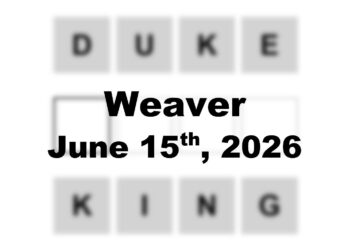 ‘Weaver’ Answer Today Duke to King: June 15th 2026 Hints and Solution