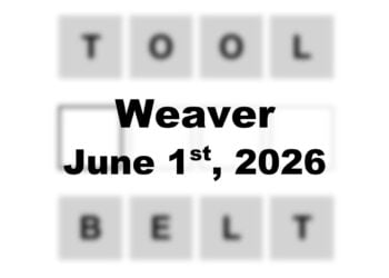‘Weaver’ Answer Today Tool to Belt: June 1st 2026 Hints and Solution
