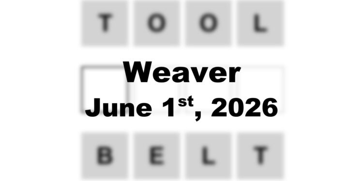 Weaver Answer - 1st June 2026